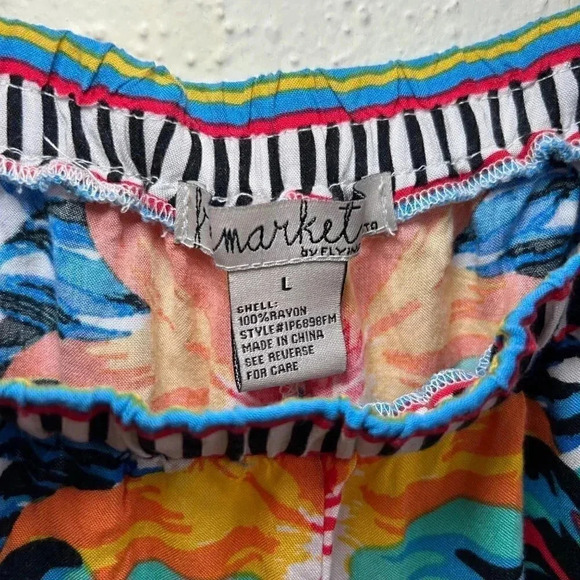 2/$30 Flying Monkey Free Market Size Large Sleep Shorts Beach Casual Sleepwear - Picture 4 of 7